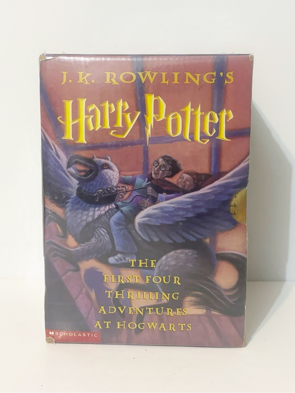 Harry Potter The Four Thrilling Adventures At Hogwarts 4Pc 1999 Book Collection